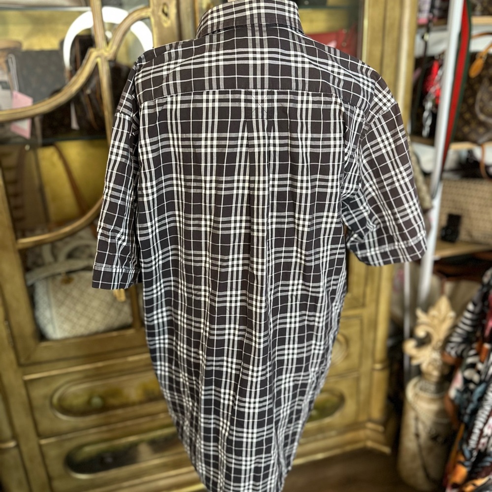Burberry London Men’s Plaid Button Down Shirt | Size Large | 100% Cotton - Picture 2 of 6